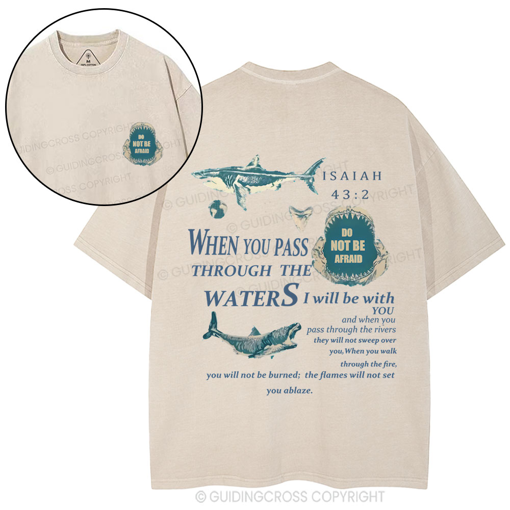 Do Not Be Afraid Christian Washed T-Shirt