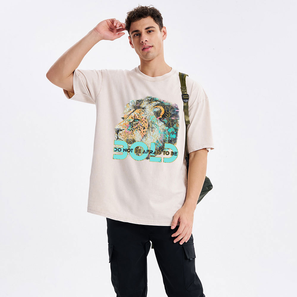 Do Not Be Afraid To Be Bold Christian Washed T-Shirt