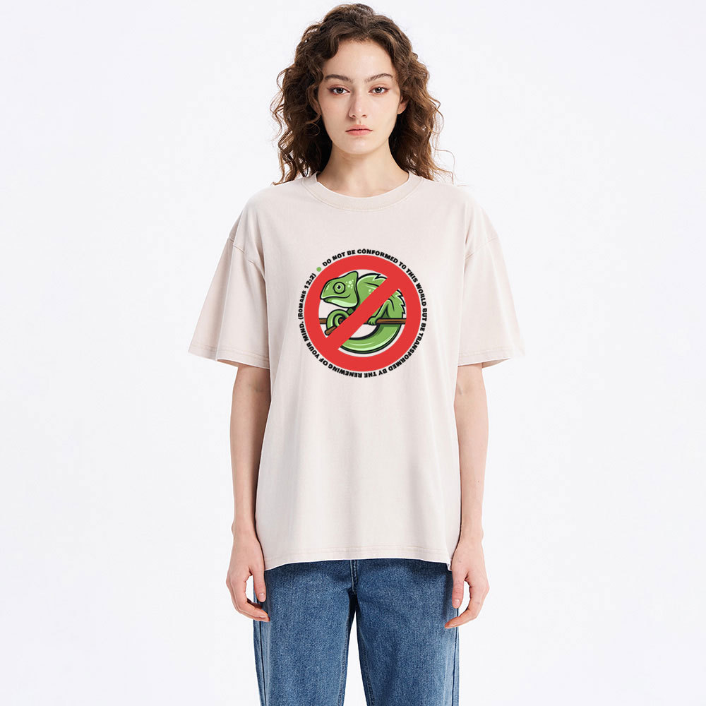 Do Not Be Conformed To This World Christian Washed T-Shirt