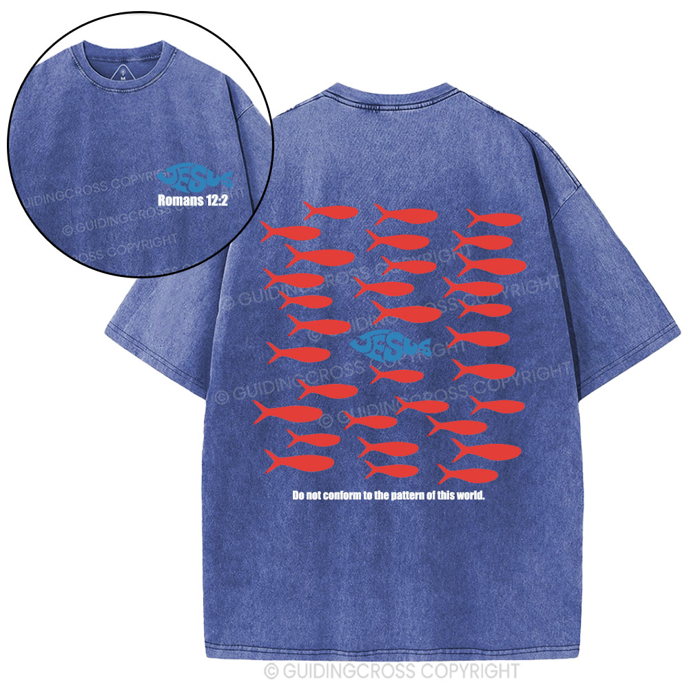 Do Not Conform To The Pattern Of This World Christian Washed T-Shirt