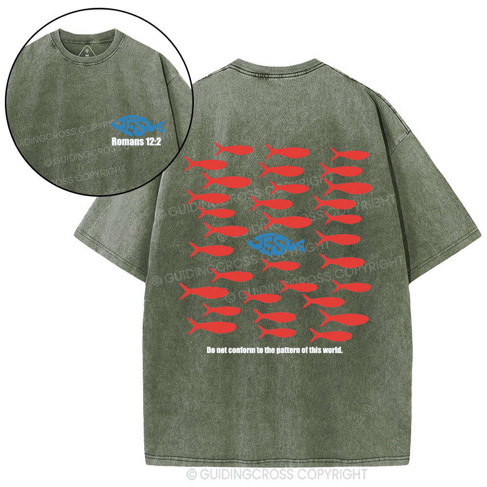 Do Not Conform To The Pattern Of This World Christian Washed T-Shirt