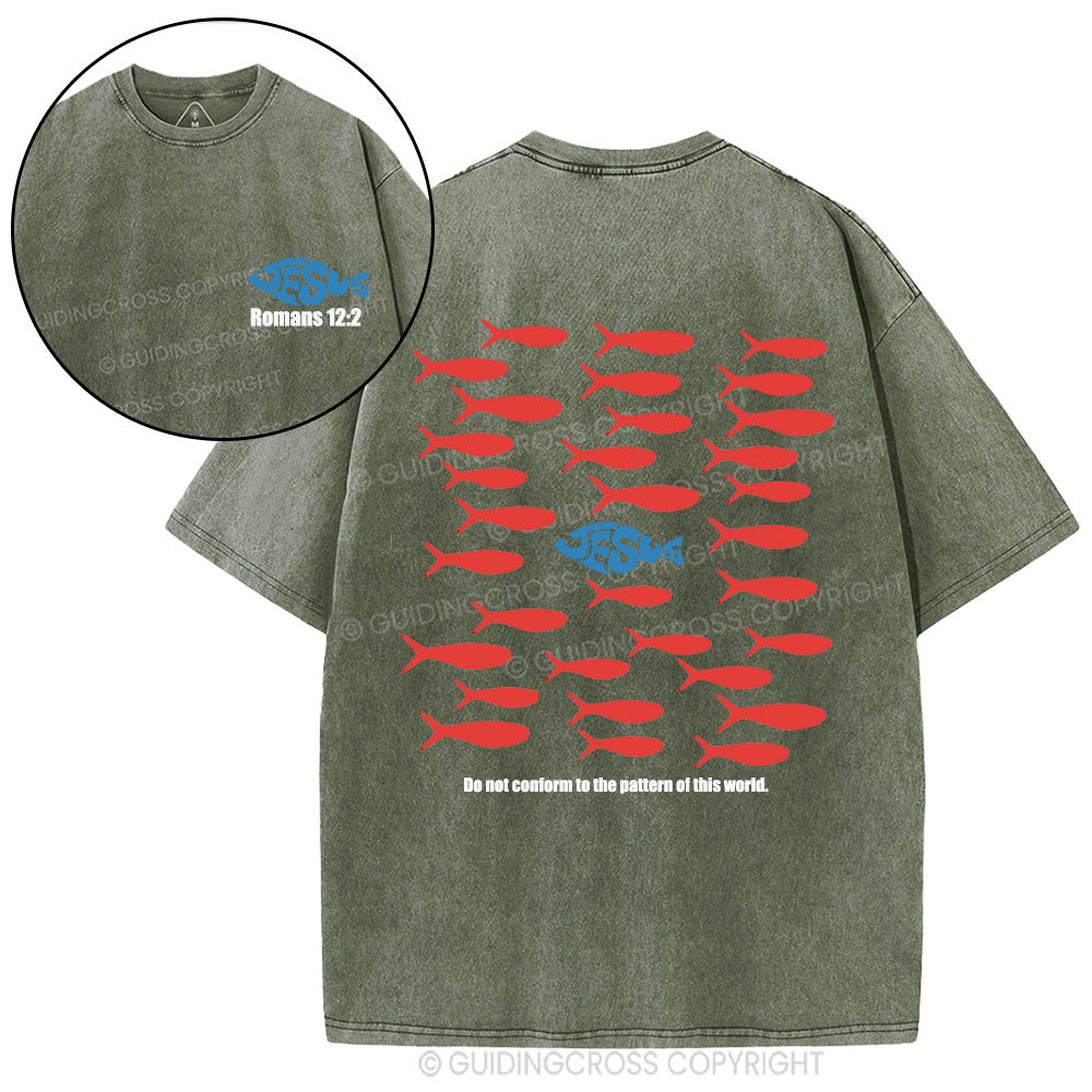 Do Not Conform To The Pattern Of This World Christian Washed T-Shirt