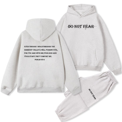 Do Not Fear Christian Fleece Hoodie Set