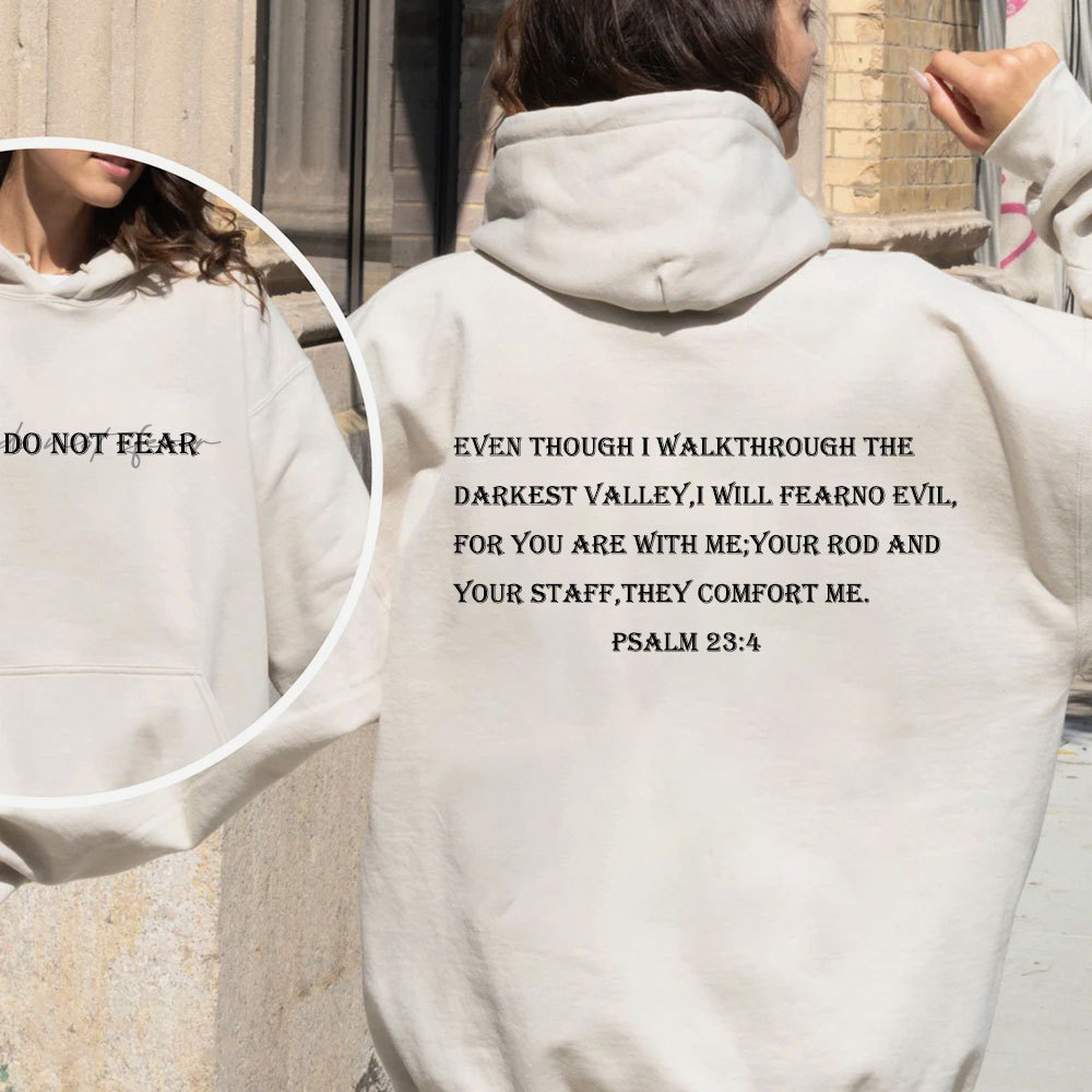 Do Not Fear Christian Fleece Hoodie Set