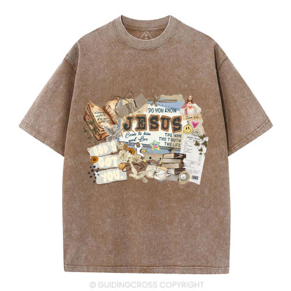 Do You Know Jesus Christian Washed T-Shirt