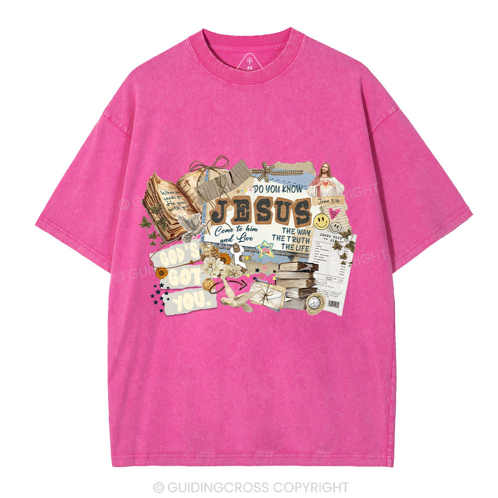 Do You Know Jesus Christian Washed T-Shirt