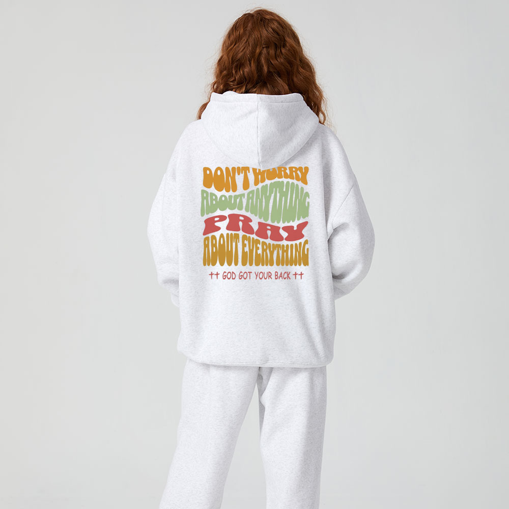 Don't Worry About Anything Christian Premium Fleece Hoodie Set