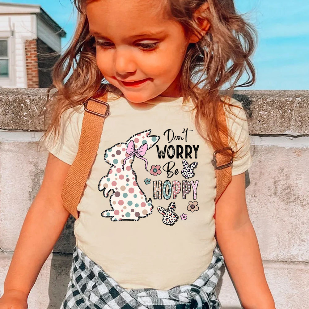Don't Worry Be Hoppy Easter Kid T-Shirt