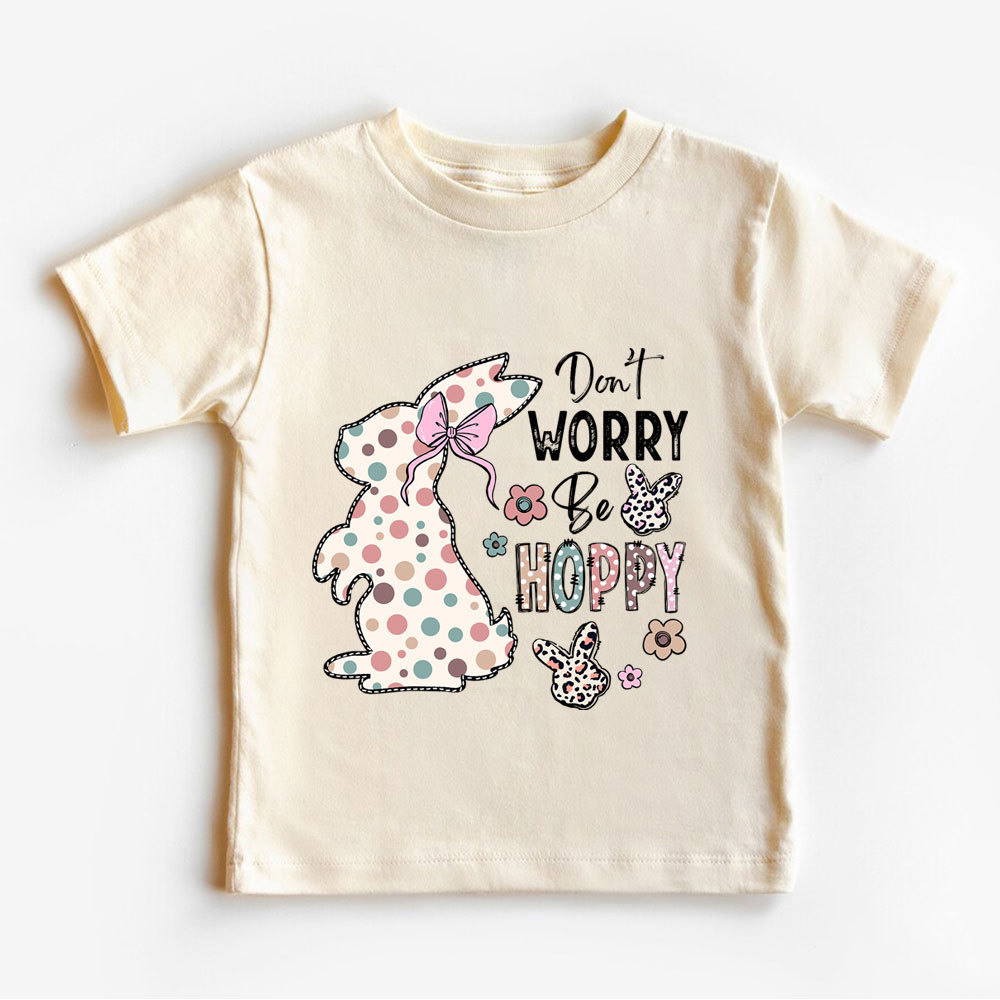 Don't Worry Be Hoppy Easter Kid T-Shirt