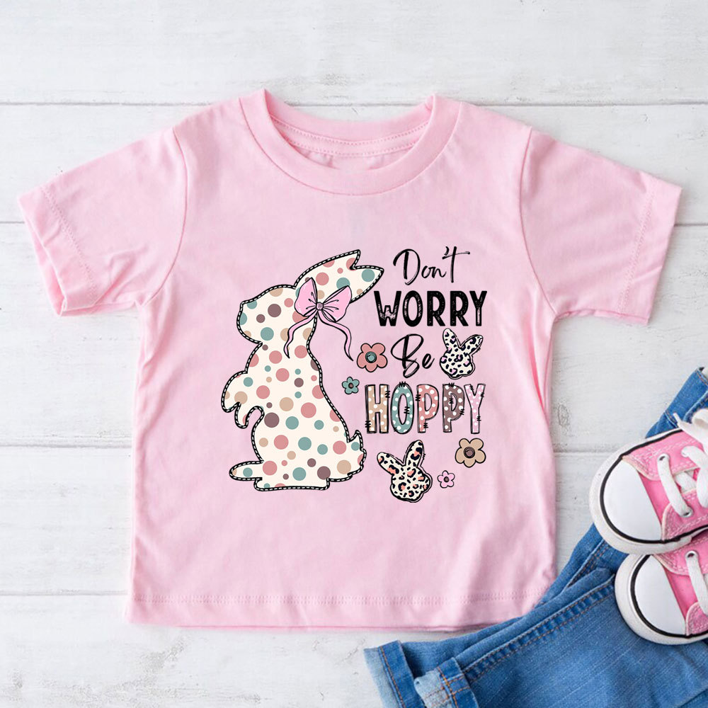 Don't Worry Be Hoppy Easter Kid T-Shirt
