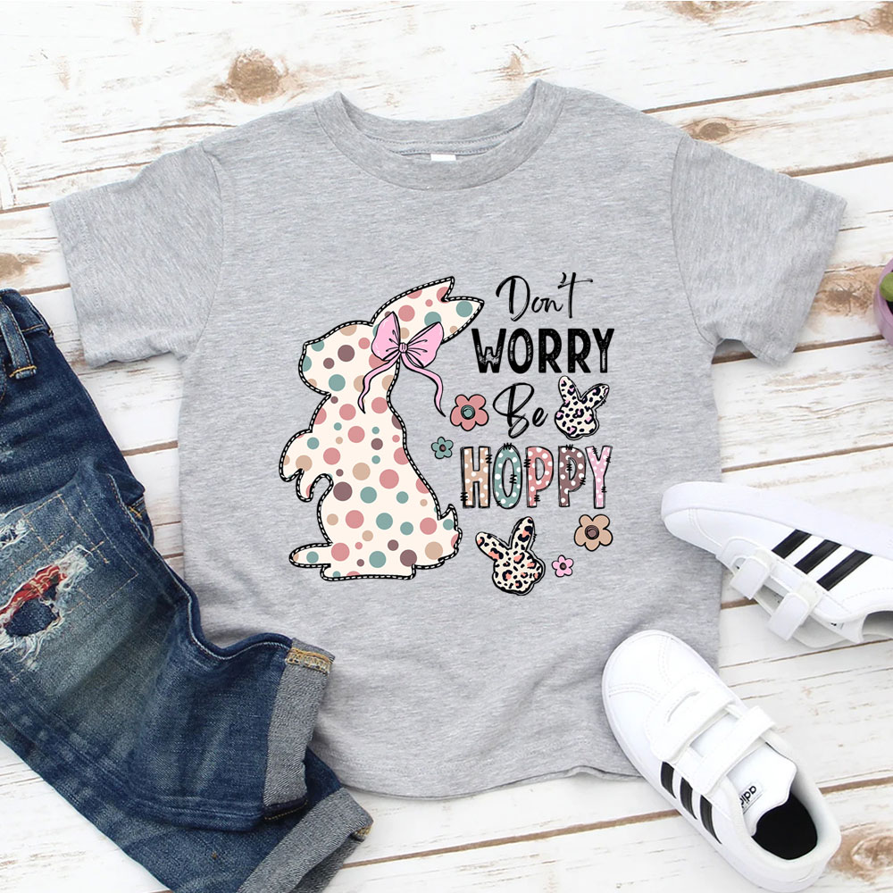 Don't Worry Be Hoppy Easter Kid T-Shirt