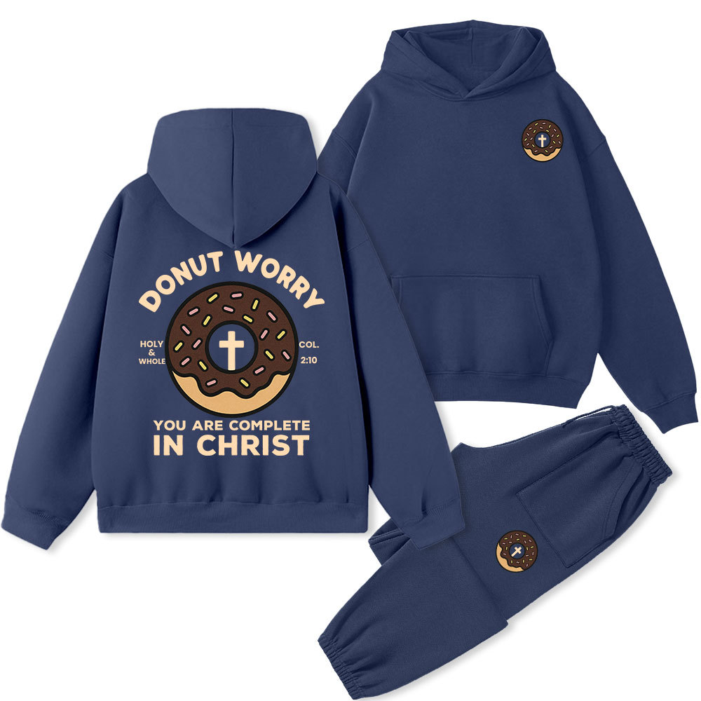 Donut Worry Premium Fleece Hoodie Set