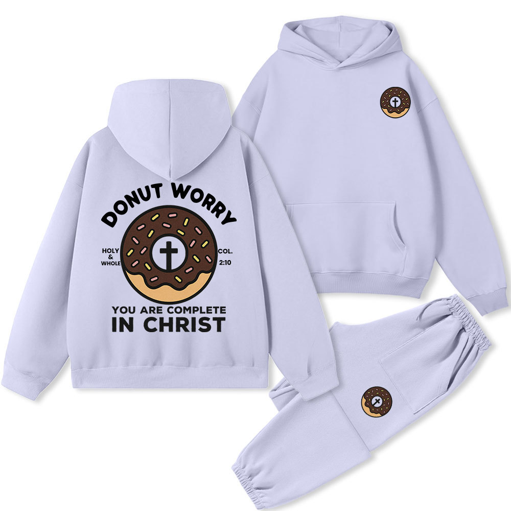 Donut Worry Premium Fleece Hoodie Set