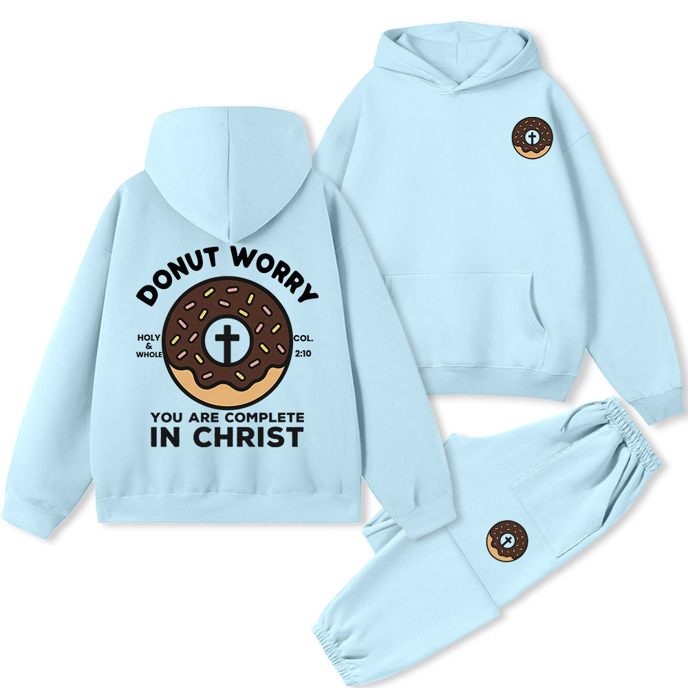 Donut Worry Premium Fleece Hoodie Set