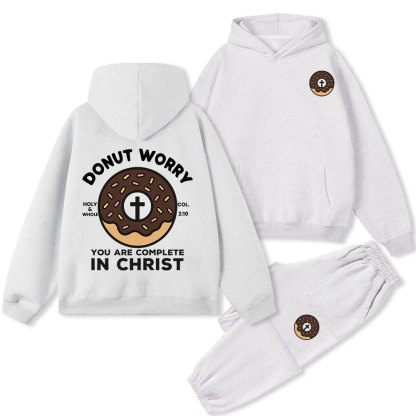 Donut Worry Premium Fleece Hoodie Set