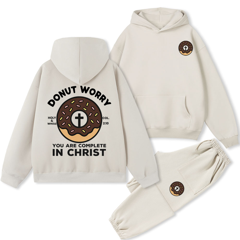 Donut Worry Premium Fleece Hoodie Set