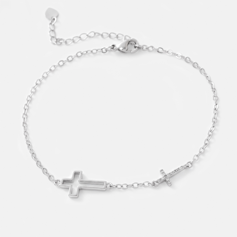 Double Cross Christian Bracelet