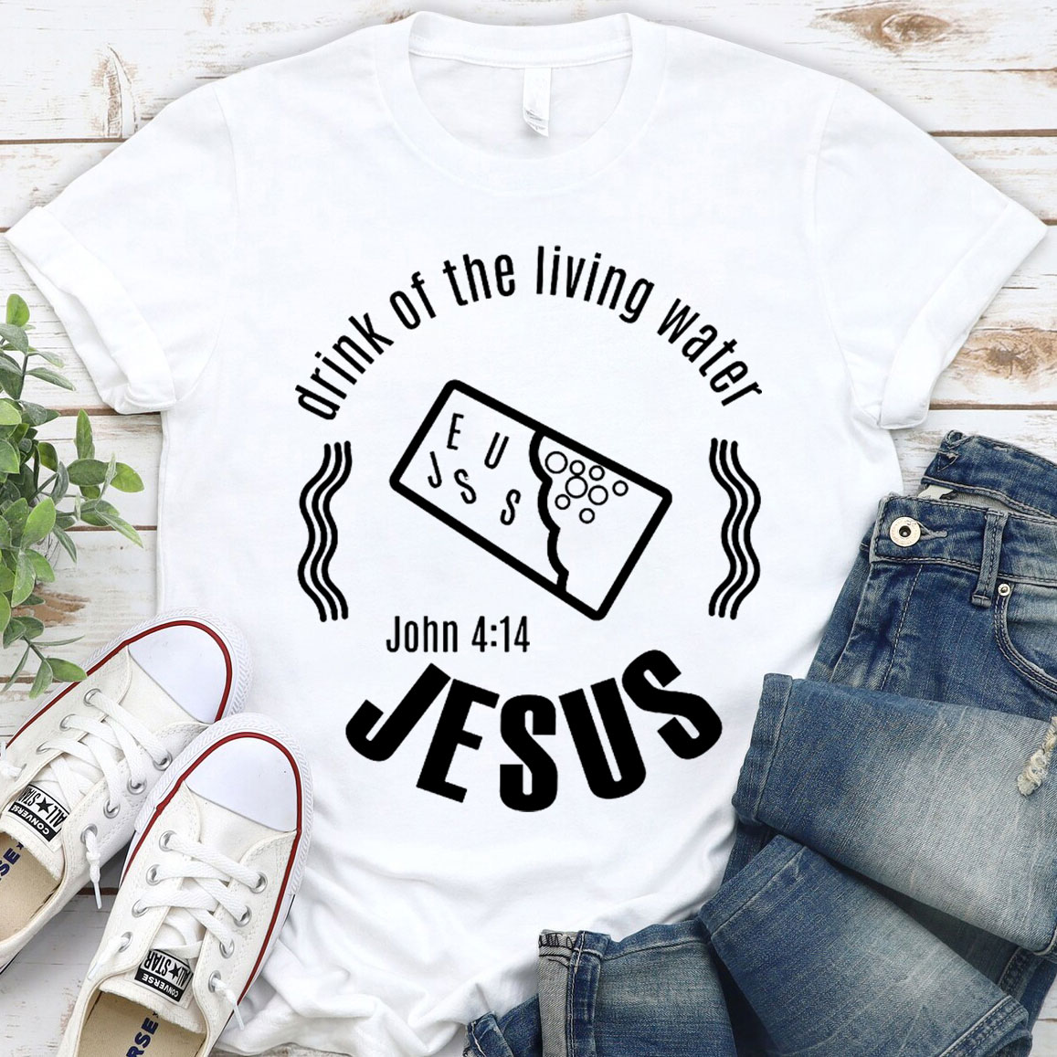 Drink Of The Living Water Christian T-Shirt