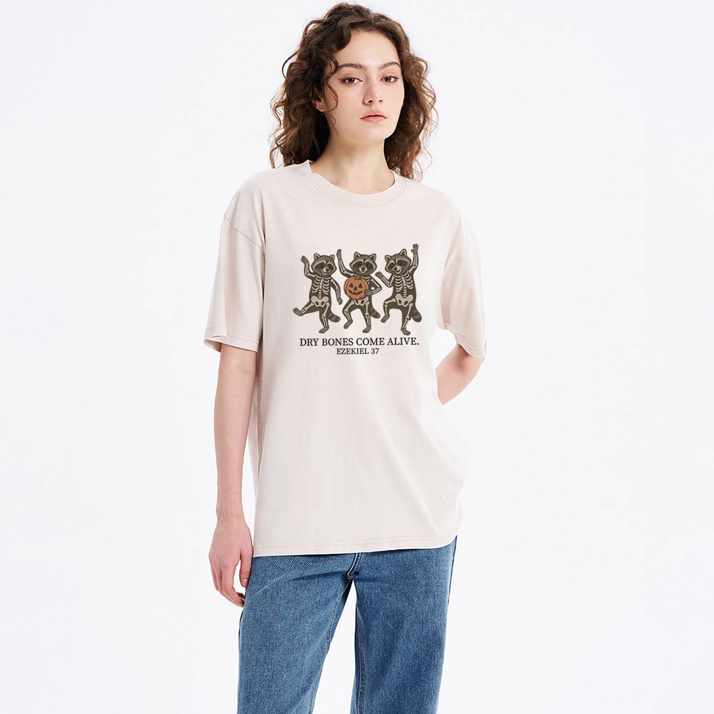 Dry Bones Come Alive Christian Washed T-Shirt