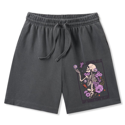 Dry Bones Come To Alive Christian Washed Shorts