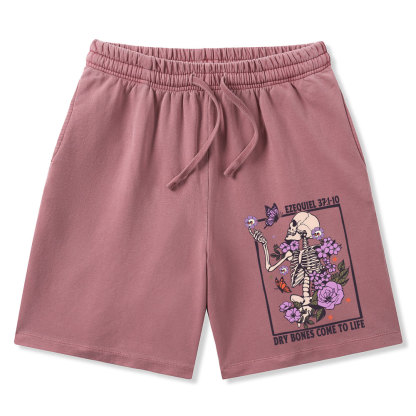 Dry Bones Come To Alive Christian Washed Shorts