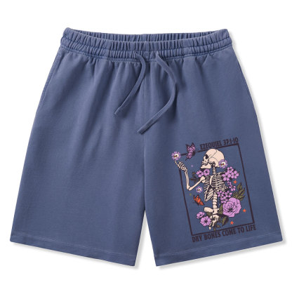 Dry Bones Come To Alive Christian Washed Shorts