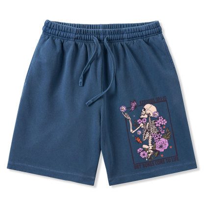 Dry Bones Come To Alive Christian Washed Shorts