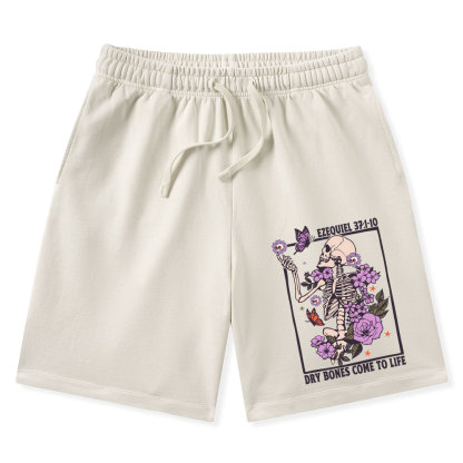 Dry Bones Come To Alive Christian Washed Shorts