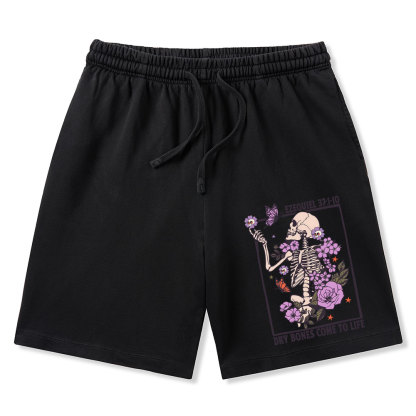Dry Bones Come To Alive Christian Washed Shorts