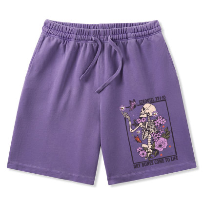 Dry Bones Come To Alive Christian Washed Shorts