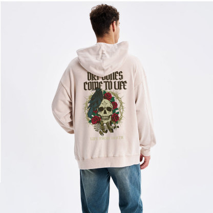 Dry Bones Come To Life Christian Washed Hoodie