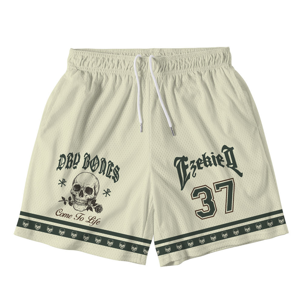 Dry Bones Come To Life Christian Mesh Shorts