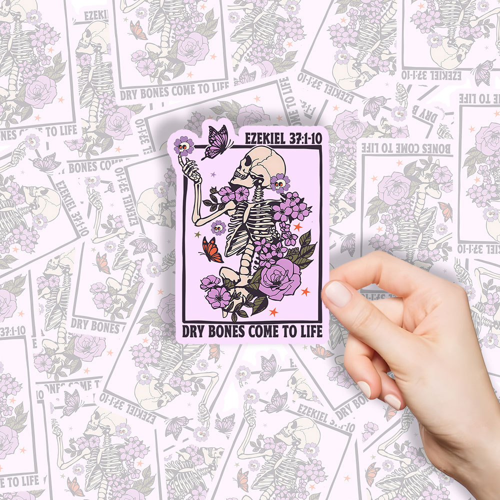 Dry Bones Come To Life Christian Stickers