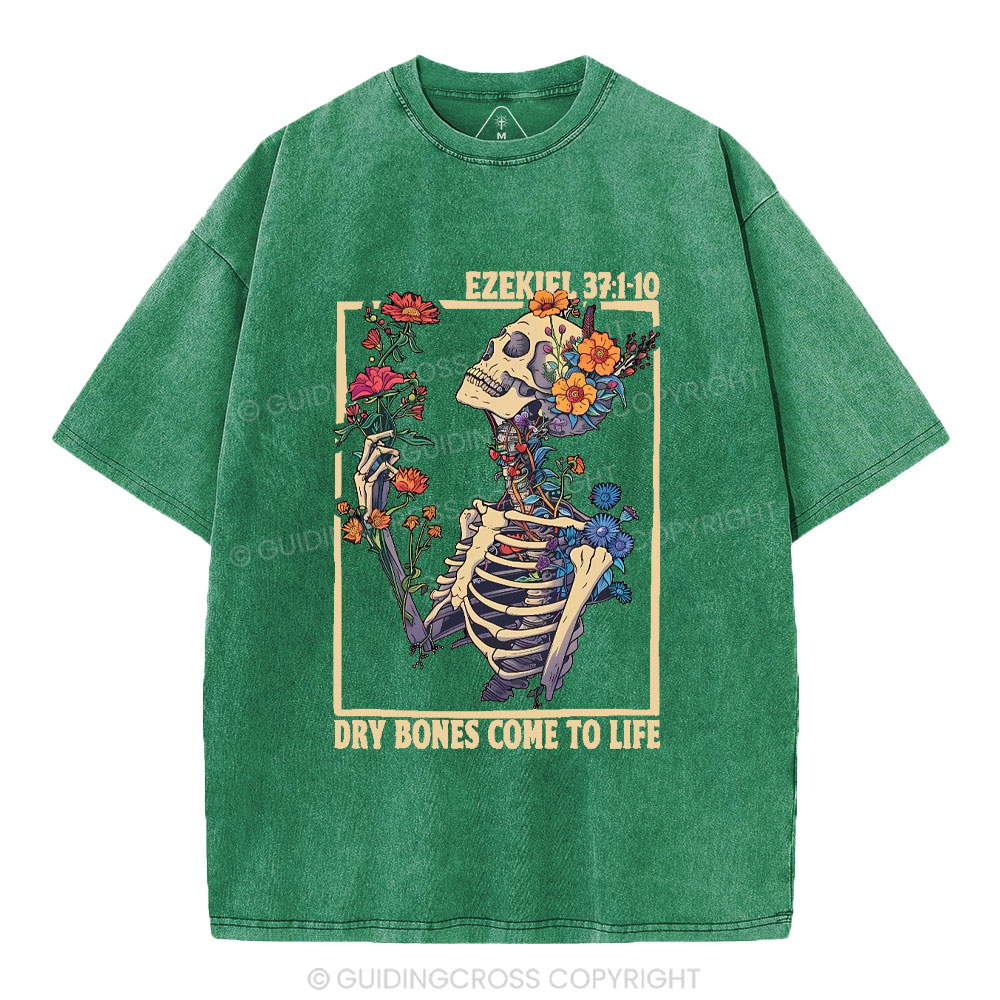Dry Bones Come To Life Christian Washed T-Shirt