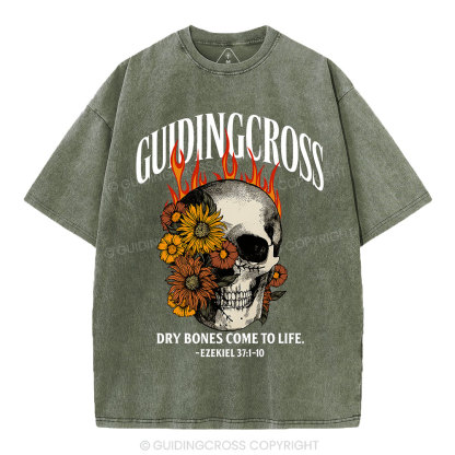 Dry Bones Come To Life Christian Washed T-Shirt