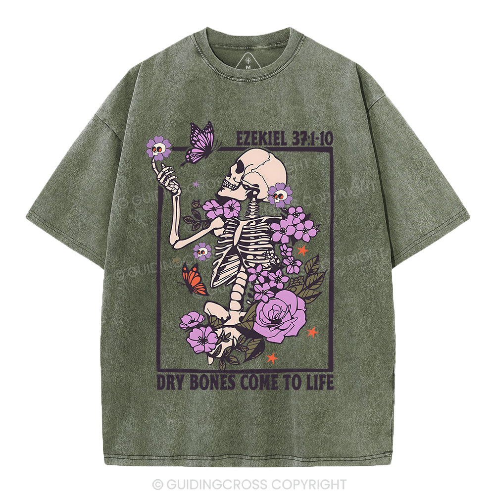 Dry Bones Come To Life Christian Washed T-Shirt Sale - GuidingCross
