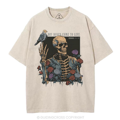 Dry Bones Come To Life Christian Washed T-Shirt