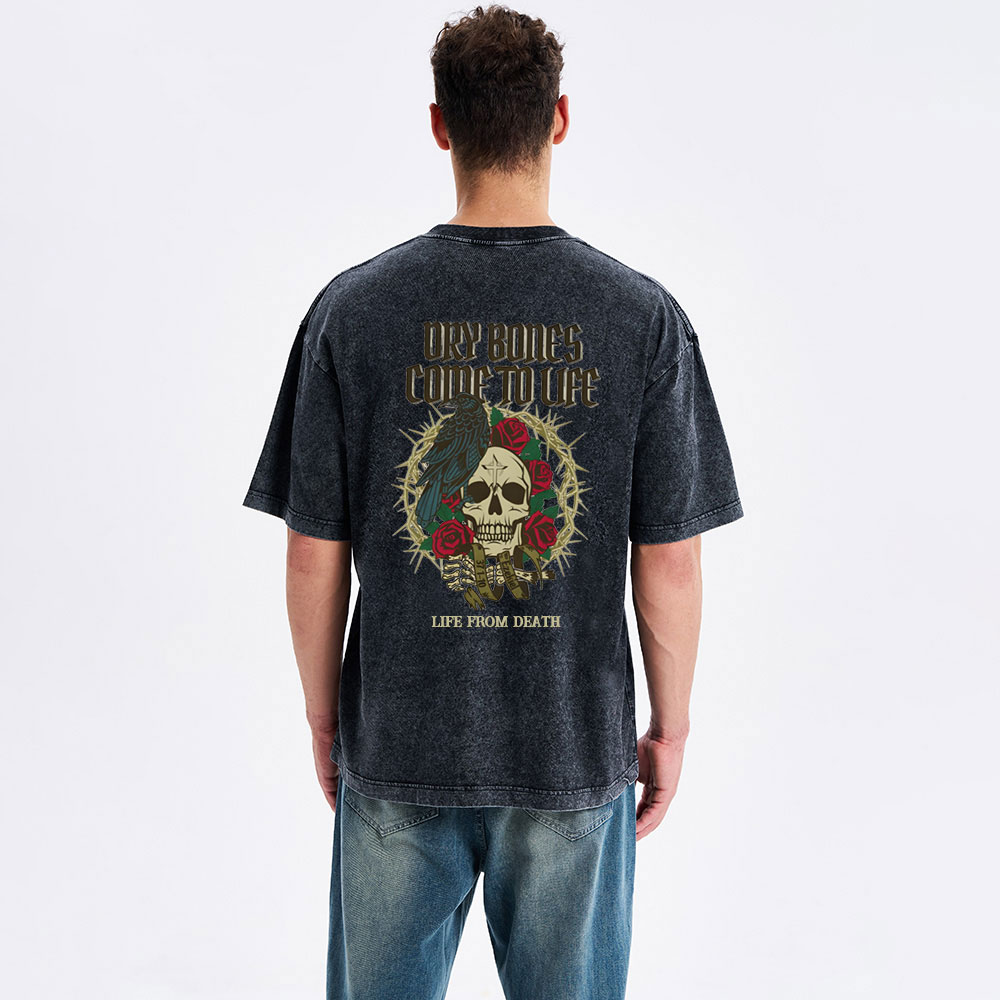 Dry Bones Come To Life Christian Washed T-Shirt