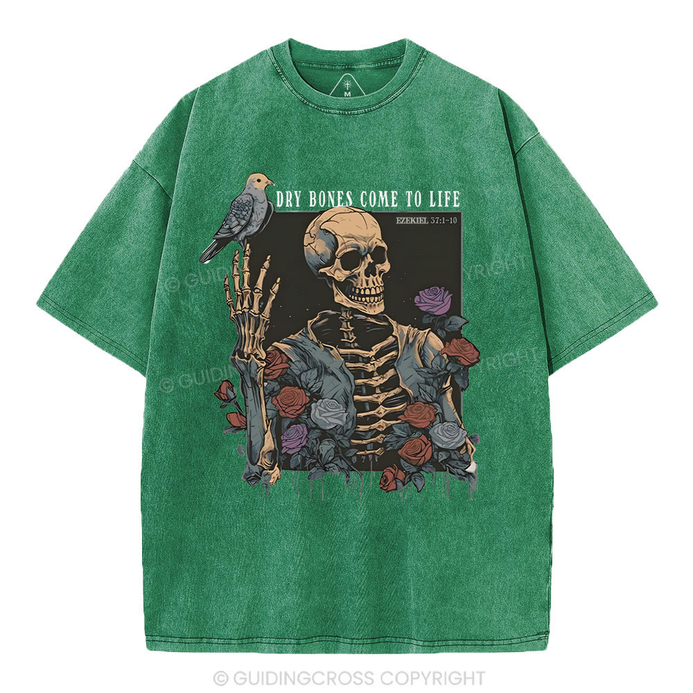 Dry Bones Come To Life Christian Washed T-Shirt