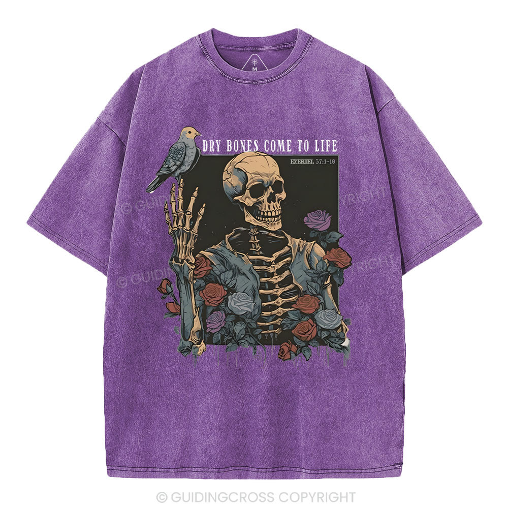 Dry Bones Come To Life Christian Washed T-Shirt