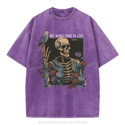 Dry Bones Come To Life Christian Washed T-Shirt