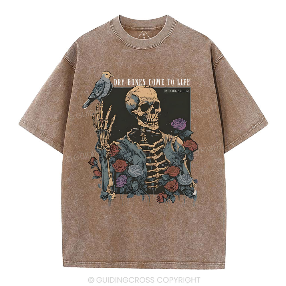 Dry Bones Come To Life Christian Washed T-Shirt