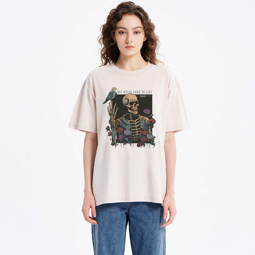 Dry Bones Come To Life Christian Washed T-Shirt