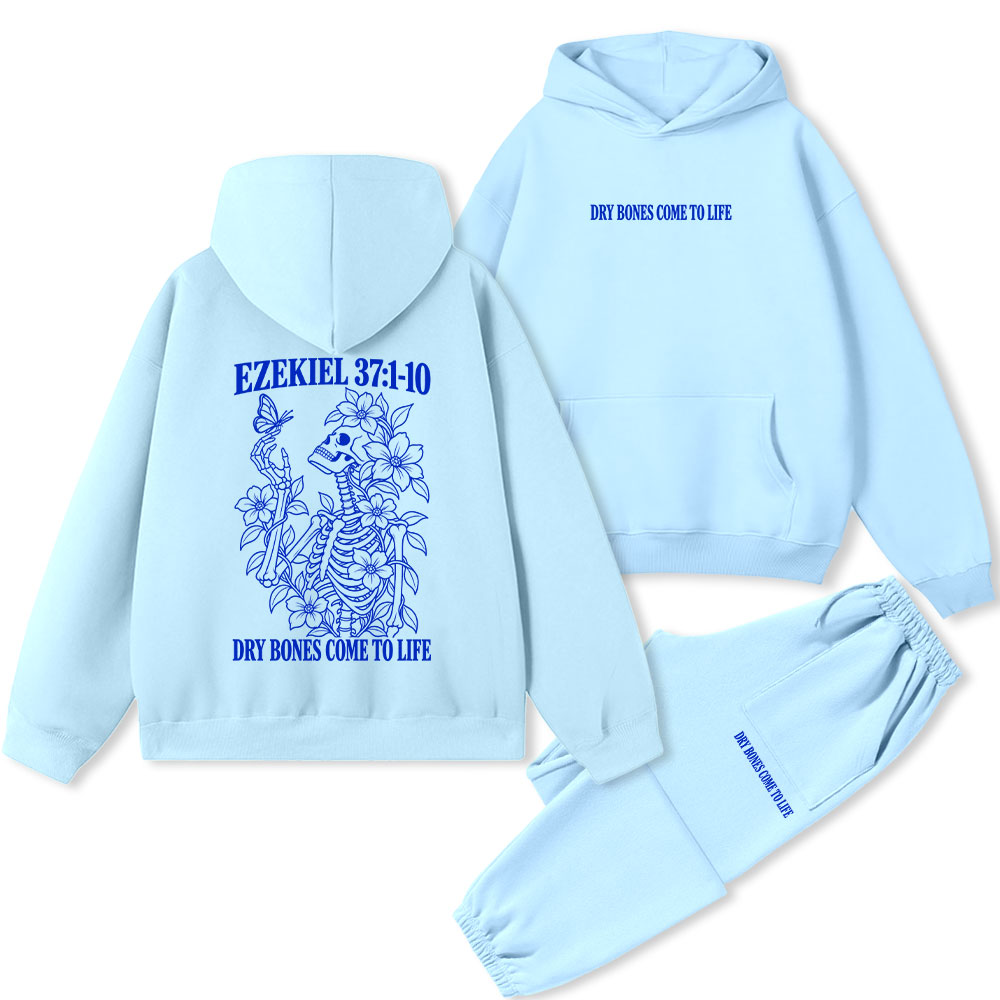 Dry Bones Come To Life Fleece Hoodie Set