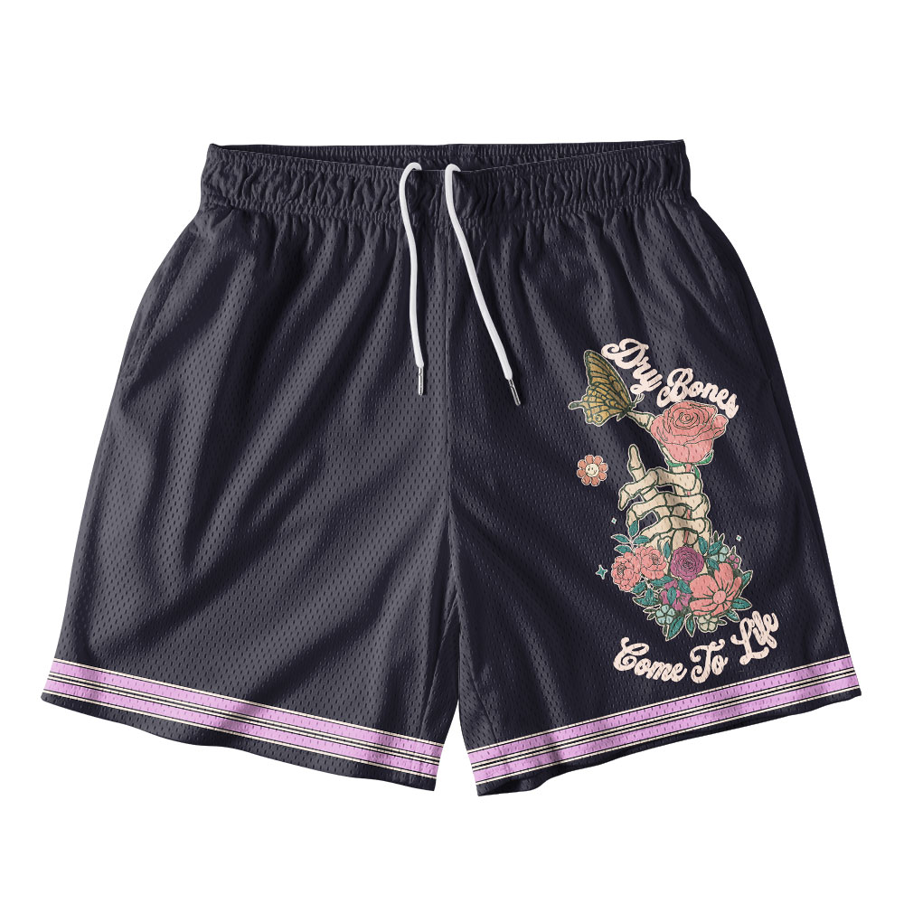 Dry Bones Come To Live Christian Mesh Shorts