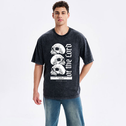 Dry Bones Hear The Words Of The Lord Christian Washed T-Shirt