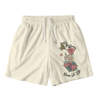Dry Bones Come To Alive Christian Mesh Shorts