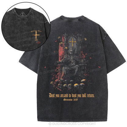 Dust To Dust Ashes To Ashes Christian Washed T-Shirt