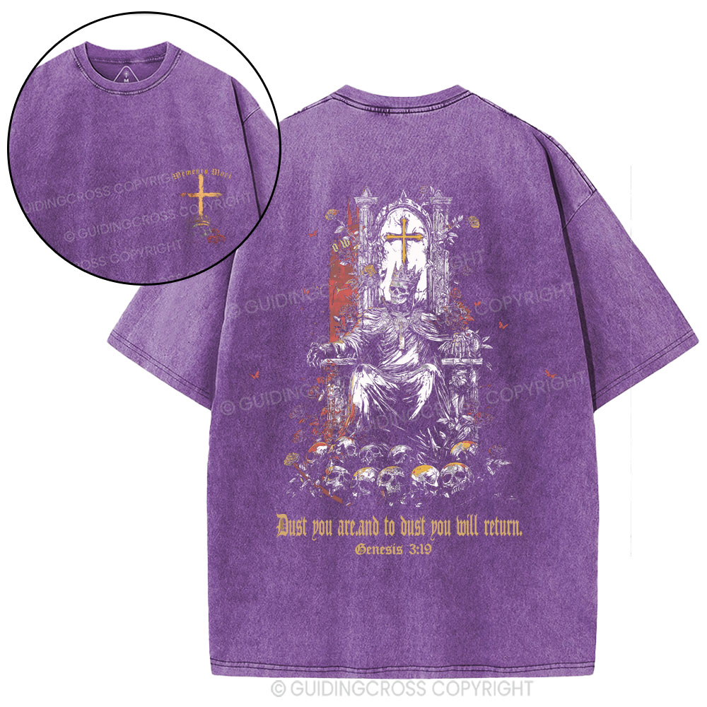 Dust To Dust Ashes To Ashes Christian Washed T-Shirt