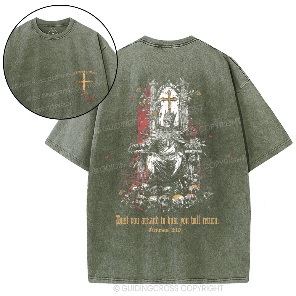 Dust To Dust Ashes To Ashes Christian Washed T-Shirt